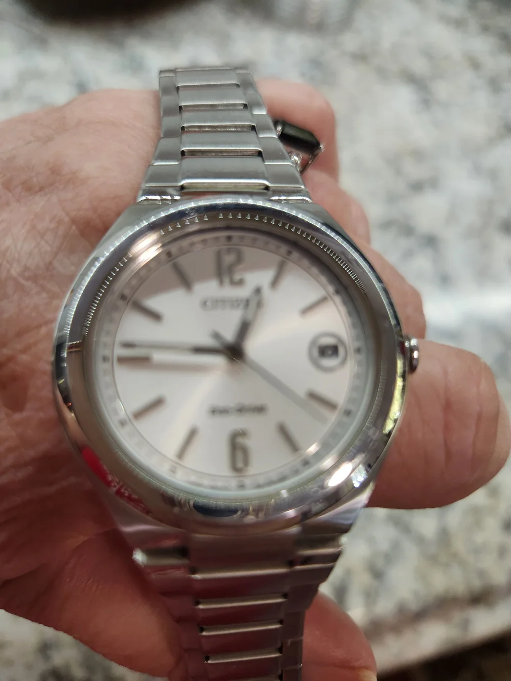 Citizen Silver Dial Stainless Steel Eco-Drive Watch